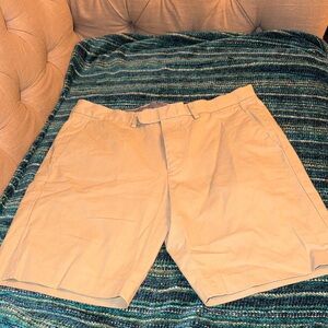 J. Crew Men's Khaki Flat-Front Chino Shorts Size 32